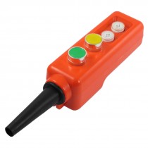 Hoist Green Yellow Cap 1NO 1NC Momentary Crane Pushbutton Switch 660V 10A