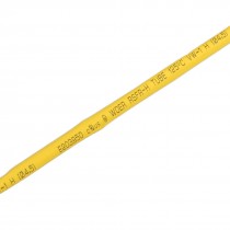 4.5mm Diameter Ratio 2:1 Heat Shrinking Shrinkable Tube Yellow 4M Long