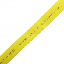 Ratio 2:1 10mm Dia Yellow Polyolefin Heat Shrinkable Tube 10M 32.8ft