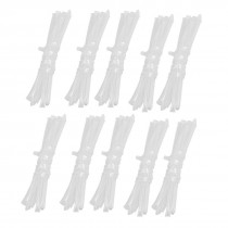 10 Pcs 3.5mm Diameter Clear Polyolefin Heat Shrinking Tube 2M 6.6Ft