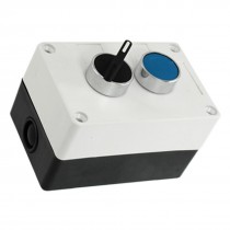 On Off Rotary Blue Momentary Push Button Switch Station