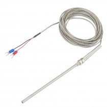 K Type 135mm x 5mm Temperature Controller Earth Thermocouple Probe 5M
