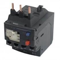 3 Pole AC 1.6A - 2.5A Black Electric Thermal Overload Relay 1 NO 1 NC