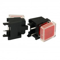 5x Momentary Tact Tactile Push Button Switch Right Angle 12 x 12mm x 15mm + Cap