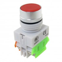 AC 600V 10A Red Sign Momentary Push Button Switch 22mm 7/8inch DPST NO/NC