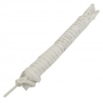 Ratio 2:1 2mm Dia White Polyolefin Heat Shrinkable Tube 4M 13.1ft