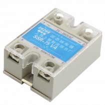 SSR-75VA 75A AC 24-380V Output Covered Adjustable Solid State Module Relay