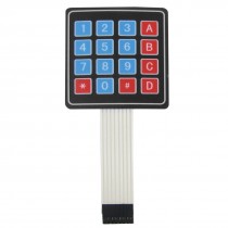 4x4 16 Key Matrix DIY Membrane Switch Touch Pad 76x69x0.8mm DC 12V