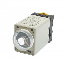 AH3-3 24VDC Power On 0-10s 10 Second Delay Timer Time Relay + Socket