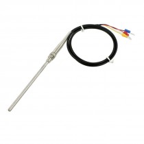 5mm x 10mm PT100 Type Temperature Sensor Earth Thermocouple Probe 1M