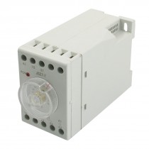 JS27-T4B4A 3A 24/220V DC Contactor 6-60s Delay Timing Relay 35mm DIN Rail Mount