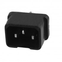 Black C14 Power Adapter Connector for Electric Cooker