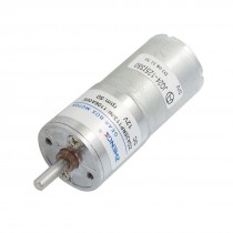 4mm Shaft Diameter Cylinder Shape Electric Gear Motor 2P 12VDC 50RPM