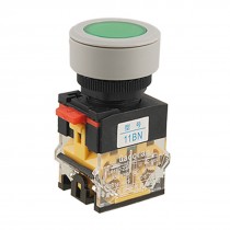 Ith 10A Green Button 1NO 1NC Momentary On Off Push Switch