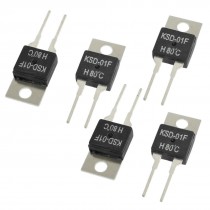 KSD-01F H80C 80 Celsius NO Normal Open Temperature Switch Thermostat 5 Pcs