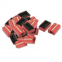 28 Pcs 2.54mm Pitch 6 Position Slide Style DIP Switch Lglgf