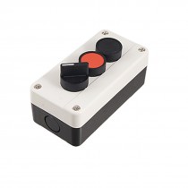 Momentary Self Locking Blk Red Cap Push Button Station