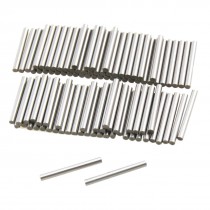 100 Pcs Stainless Steel 1.65mm x 15.8mm Dowel Pins Fasten Elements