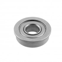 16mm x 6.5mm x 5mm Silver Tone Sealed Flanged Ball Bearing