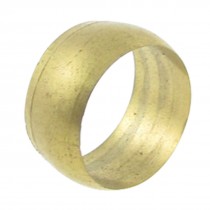 15/32" Diameter Brass Compression Sleeve Ferrule Gold Tone