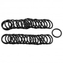 50 Pcs Mechanical Black NBR O Rings Oil Seal Washers 22mm x 2.5mm x 17mm