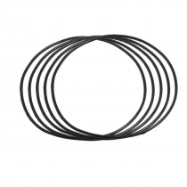 5 Pcs 103mm x 2.65mm Black Silicone O Rings Oil Seals Gaskets