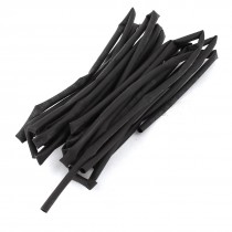 Shrink Ratio 2/1 2.5mm Black Heat Shrinkable Tube 600V 125C 1 Meters 4Pcs