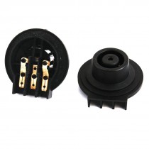 2 Pcs Kettle 3 Pin Thermostat Socket Temperature Controller Base TM-XG-2