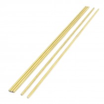 5Pcs Gold Tone Brass 250mm x 3mm Round Rod Stock for CNC Lathe Machine