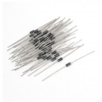55Pcs Axial Leads 1N4001 1A 50V Low Voltage Drop Rectifier Diode