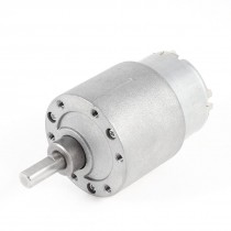DC 12V 17RPM 6mm Dia Shaft Gear Box Speed Reduction Motor for Intelligent Robot