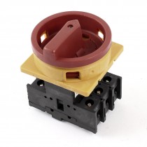 AC 660V 32A ON/OFF 2-Position 3 Phase Rotary Cam Changeover Combination Switch