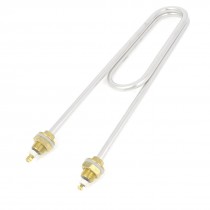 Double U Shaped 3/8NPT Thread Dia Electric Heating Tube Heater AC 380V 4KW