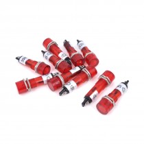 10 Pcs AC DC 12V 9mm Thread Dia Red Bulb Power Signal Indicator Pilot Light Lamp