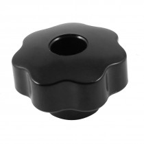 Black Plastic 7mm Female Thread 38mm Diameter Star Clamping Screw Knob