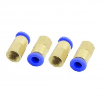 4pcs 9mm Female Thread 6mm Tube Dia Pneumatic Air Quick Release Fitting
