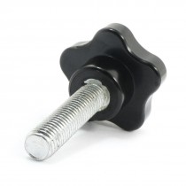 79mm Height 12x50mm Male Thread Screw on Design Clamping Knob Grip