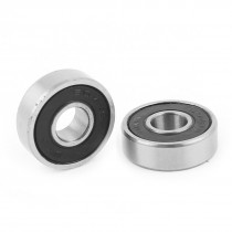 Replacement 607RS Rollerblade Deep Groove Ball Bearing 19mm x 7mm x 6mm 2Pcs