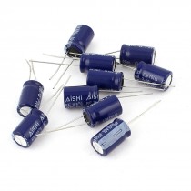 10Pcs 10mm x 16mm Aluminum Polarised Electrolytic Capacitor 10V 1000uF