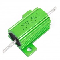 25W 25000 Ohm Axial Chassis Screw Mounted Aluminum Clad Resistor Green