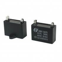 2 Pcs AC 450V 6uF 5% 4 Pin Non Polar Air Condition Motor Running Capacitor
