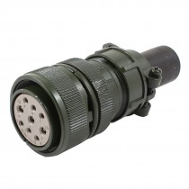 AC 500V 13A 9P Terminal Female Cable Metal Aviation Straight Connecting Plug