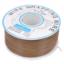 305M Brown PVC Coated Tin Plated Copper Wire Wire-Wrapping 30AWG Cable Roll