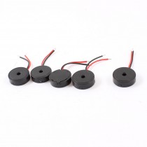 5 Pcs DC 12V 80dB Industrial Continuous Sound Electronic Buzzer Passive Black