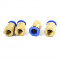 4pcs 11mm to 12mm Straight Air Pneumatic Quick Release Fitting Connector
