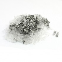 200Pcs 4.8mm Insert Spring Cold Pressed Terminal Connector Insulating Sleeve Set