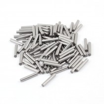 100 Pcs Stainless Steel 2.7mm x 15.8mm Dowel Pins Fasten Elements Silver Tone