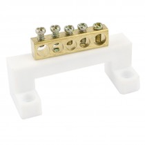 Electric Cable Wire Connector 5 Positions Screw Barrier Terminal Block 400V 20A