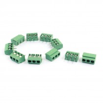 10pcs 120 3P 3 Position 3 Pin 5mm Pitch Screw Terminal Block 300V 10A