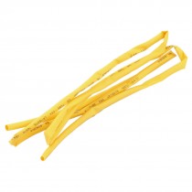 600V 125C 1m 3.3ft 4mm Yellow Insulated Heat Shrink Shrinkable Tube